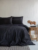 Çift Kişilik Times Black Unique Touch Nevresim Takımı - 1