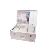 Çift Kişilik Cali Olive Pamuk Yatak Örtüsü Nevresim Seti - 5