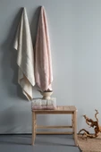 Lotus 90x150 CM 4'Lü Blush/Ekru Havlu Aile Seti - 2