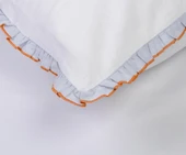 Çift Kişilik Zest Mavi Pamuk Yatak Örtüsü Nevresim Seti - 8