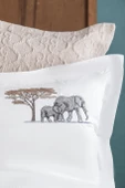Çift Kişilik Aleph Linen Timeless Yatak Örtüsü Nevresim Prime Set - 5