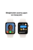 Apple Watch SE GPS + Cellular 40mm Yıldız Işığı Alüminyum Kasa + Yıldız Işığı Spor Kordon - S/M KUTUSU AÇIK SIFIR thumbnail 4