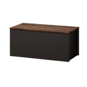 Florya Çok Amaçlı Oyuncak ve Depolama Sandığı - Antrasit ve Beyaz - 90 cm thumbnail 4