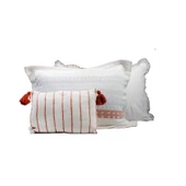 Çift Kişilik Zest Mavi Pamuk Yatak Örtüsü Nevresim Seti - 6