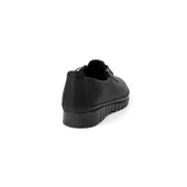 Kadın Siyah Ortopedik Anne Ayakkabısı - Rahat Kaymaz Taban, Bağcıklı Günlük Yürüyüş Ayakkabısı thumbnail 5