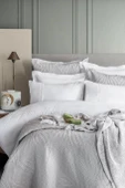 Tek Kişilik Belmont Gray Timeless Yatak Örtüsü Nevresimli Prime Set - 1