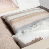 Çift Kişilik Aleph Linen Timeless Yatak Örtüsü Nevresim Prime Set - 9