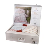 Çift Kişilik Zest Mavi Pamuk Yatak Örtüsü Nevresim Seti - 5