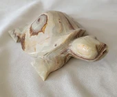 Kaplumbağa Yeşil  Oniks Taşı Biblo Mermer Onix Ev Ofis Dekor Masa Süsü thumbnail 1