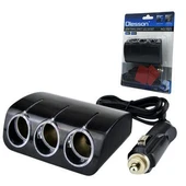 Ayt Olesson 1521 12-24V 3Lü 120W 80 Cm Kablolu Araç Oto Tır Çakmak Çoklayıcı Çakmaklık Çoğaltıcı thumbnail 1
