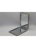 İstanbul Manzaralı Büyüteçli  Kozmetik Dikdörtgen Cep Çanta Aynası Kapaklı El Makyaj Aynası - 6