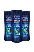 Clear Men Kepeğe Karşı Etkili Şampuan Cool Sport Menthol Ferahlatıcı Mentol Etkisi 350 ml x 3 Adet - 2
