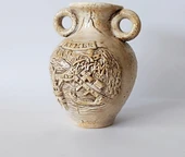 Vazo Çini Otantik Ev Dekorasyonu Ofis Çiçeklik Masa Süsü - 6