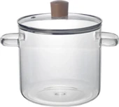 Borosilikat Cam Tencere Ocağa, Mikrodalgaya ve Seramik Isıtıcıya Konulabilir thumbnail 6