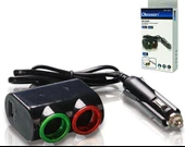 Ayt Olesson 1631 12-24V Çiftli Usbli 120W 80 Cm Kablolu Araç Oto Tır Çakmak Çoklayıcı Çakmaklık Çoğaltıcı thumbnail 1