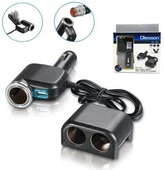 Ayt Olesson 1526 12-24V Çiftli Usbli 120W 80 Cm Kablolu Araç Oto Tır Çakmak Çoklayıcı Çakmaklık Çoğaltıcı - 1