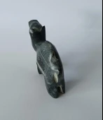 Deve Biblo Doğal Siyah Onix Taşı Mermer Hayvan Heykel Ev Ofis Masa Süsü Dekoratif Obje thumbnail 4