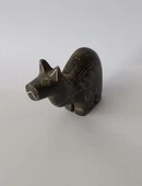 Deve Biblo Doğal Siyah Onix Taşı Mermer Hayvan Heykel Ev Ofis Masa Süsü Dekoratif Obje thumbnail 3