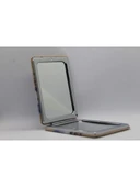 İstanbul Manzaralı Büyüteçli  Kozmetik Dikdörtgen Cep Çanta Aynası Kapaklı El Makyaj Aynası - 4