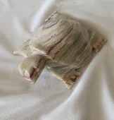 Kaplumbağa Yeşil  Oniks Taşı Biblo Mermer Onix Ev Ofis Dekor Masa Süsü thumbnail 3