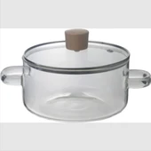 Borosilikat Cam Tencere Ocağa, Mikrodalgaya ve Seramik Isıtıcıya Konulabilir thumbnail 4