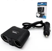 Ayt Olesson 1642 12-24V Çiftli 100W 70Cm Kablolu Araç Oto Tır Çakmak Çoklayıcı Çakmaklık Çoğaltıcı thumbnail 1