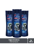 Clear Men Kepeğe Karşı Etkili Şampuan Yoğun Arındırıcı 350 ml X3 - 1