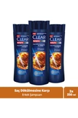 Clear Men Kepeğe Karşı Etkili Şampuan Saç Dökülmesine Karşı 350 ml X3 thumbnail 1
