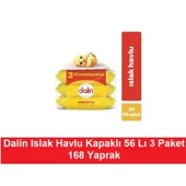 Dalin Islak Havlu Kapaklı 56 Lı x 3 Paket = 168 Yaprak thumbnail 1
