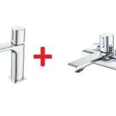 Creavit Alfa Lavabo Ve Banyo Bataryası Seti Al1500+al2500 - 1