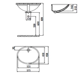 Creavit TP205 Tezgah Altı Oval Lavabo 40X52 cm Beyaz - 2