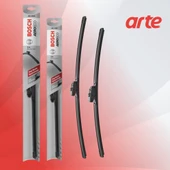 Renault Duster 2018-2025 Uyumlu Ön Silecek Takımı | Aeroeco Serisi | 2'li Set | thumbnail 1