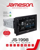 jameson js-1998-7'' tek din-KABLOSUZ CARPLAY-AYARLANABİLİR-BT-USB-FM-MP3-ARKASI KISA-DABIL TEYP-KAMERA HEDİYELİ - 1