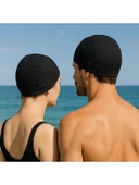 Likra Kumaş Bone Yüzücü Havuz ve Deniz Bonesi Kadın ve Erkek 2 Li - 1