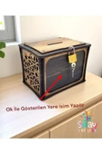 Bahşiş Kutusu Sandık Tip Box Kmbara Tibbox ( Telefon Tutucu Hediyemizdir.) - 1