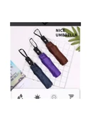 Tam Otomatik Mor Çanta Boy Renkli Şemsiye - 4