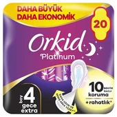 Orkid Ultra Platinum Gece Extra Ped 20'Li - 3