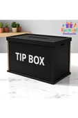 Ahşap Siyah Tip Box Kumbara Ve Bahşiş Kutusu Tipbox - 1
