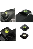DSLR Ve SLR İçin Su Terazili Hot Shoe Flaş Kızağı Kapağı - 10