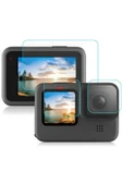 Gopro Hero 9/10/11/12 Tamperli 3 Parça Kırılmaz Cam Ekran Koruyucu - 1