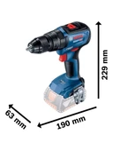 Bosch GSB 18V-50 Çift Akülü 2 Ah Darbeli Vidalama Makinesi - 5