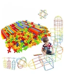 Kutulu Bambu Çubuklar (16 cm) 300 Parça (180 Parça Çubuk 120 Parça Birleştirici ) - 2