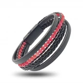 Faset Kırmızı Akik Doğaltaş Ve Deri Bileklik 31832B9D15 thumbnail 1