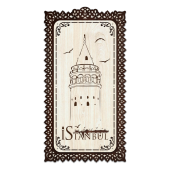 Dekoratif Ahsap Tablo - Galata Kulesi (Büyük Boy) - 1