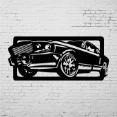 Duvar Dekoru Yarış Arabası - 1