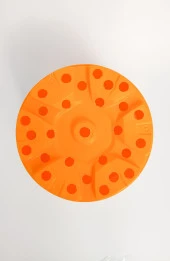 19 cm Kaktüs Sukulent Saksısı 2 Adet Turuncu Tekpar Dekoratif Plastik Saksı Bol Drenaj Deliği - 3