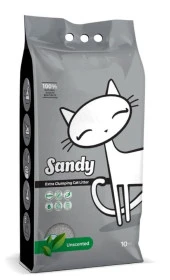 Sandy Hassas Kediler için Kokusuz Tozsuz Topaklanan Sodyum Bentonit Gri Kedi Kumu 10kg - 1
