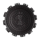 Omnipazar SO-İS04 İstanbul Dekoratif Yuvarlak Saksı 14,1 lt Antrasit 6 Adet thumbnail 3