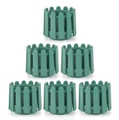 Omnipazar SO-İS04 İstanbul Dekoratif Yuvarlak Saksı 14,1 lt Yeşil 6 Adet thumbnail 1