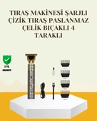Şarjlı Titanyum Bıçaklı Saç ve Sakal Kesme Makinesi thumbnail 1